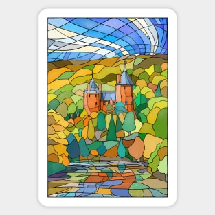 Castell Coch Reflections Sticker